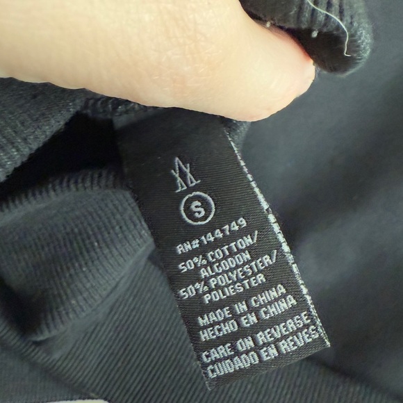 Lala Anthony Women Oversized Black Crewneck POWERFUL Rhinestone Sweatshirt S - Picture 8 of 13